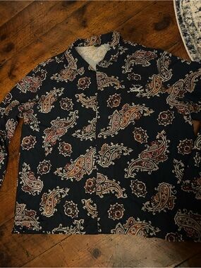 Kith Thompson Paisley Printed Silk Cotton Shirt